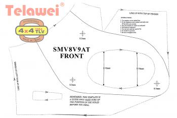 16 299 р. Шноркель Telawei для Mitsubishi Pajero 2006+ 3.8 V6, 3.2D Telawei smv8v9a  с доставкой в г. Пермь. Увеличить фотографию 5