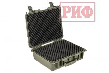 7 029 р. Кейс защитный ударопрочный РИФ 430х380х154 мм IP67, цвет Хаки РИФ wr-16kh  с доставкой в г. Пермь. Увеличить фотографию 2