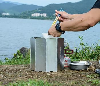 679 р. Экран ветрозащитный Naturehike, 10 секций, 84х24 см Naturehike nh20cj008-sl  с доставкой в г. Пермь. Увеличить фотографию 6