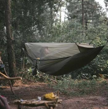 7 169 р. Гамак Naturehike, туристический, с москитной сеткой, коричневый Naturehike nh22dc004-sibr  с доставкой в г. Пермь. Увеличить фотографию 3