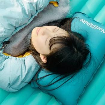 1 409 р. Подушка самонадувающаяся Naturehike 46х27х9,5 см, голубая Naturehike nh17a001-l-lb  с доставкой в г. Пермь. Увеличить фотографию 7