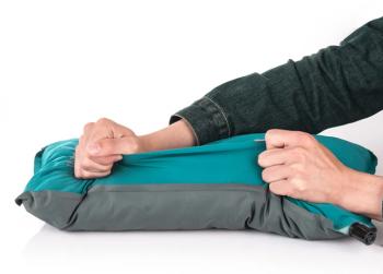 1 409 р. Подушка самонадувающаяся Naturehike 46х27х9,5 см, голубая Naturehike nh17a001-l-lb  с доставкой в г. Пермь. Увеличить фотографию 4