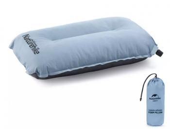 1 409 р. Подушка самонадувающаяся Naturehike 46х27х9,5 см, голубая Naturehike nh17a001-l-lb  с доставкой в г. Пермь. Увеличить фотографию 1