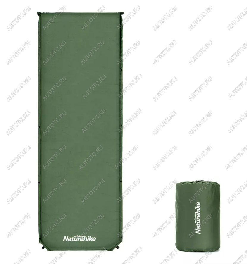 4 899 р. Коврик самонадувающийся Naturehike, 200х63х5 см, зеленый Naturehike nh20dz003-agr  с доставкой в г. Пермь