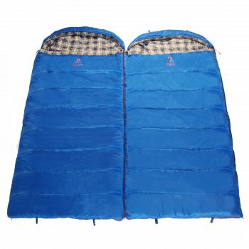 4 749 р. Мешок спальный BTrace Duvet (Левый, СерыйСиний), (ТК: 0C) BTrace s0569  с доставкой в г. Пермь. Увеличить фотографию 5