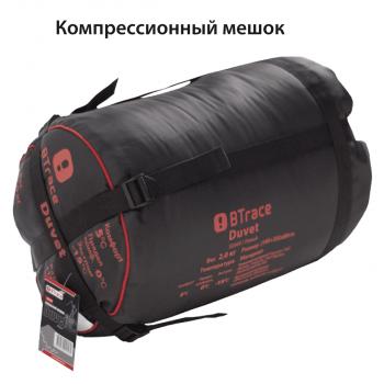 4 749 р. Мешок спальный BTrace Duvet (Левый, СерыйСиний), (ТК: 0C) BTrace s0569  с доставкой в г. Пермь. Увеличить фотографию 7