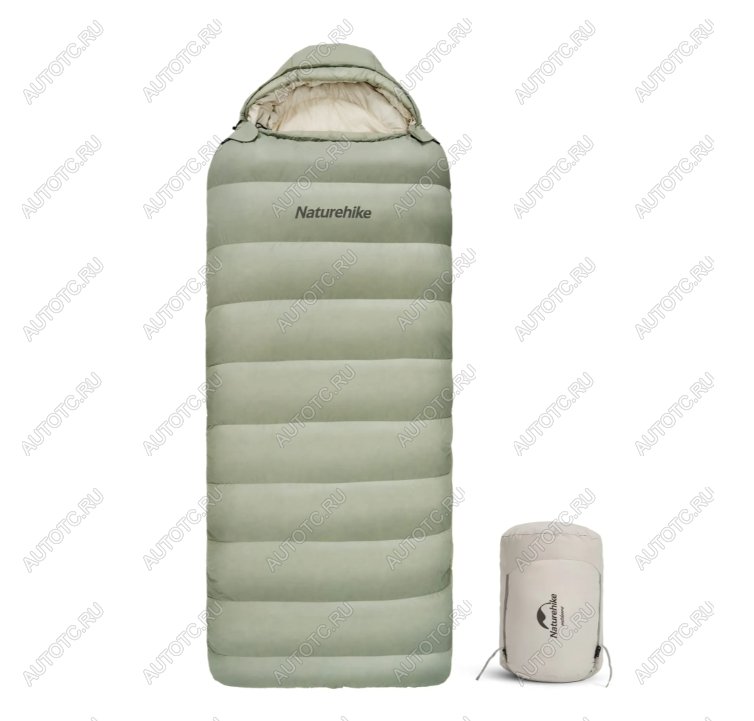 39 469 р. Мешок спальный Naturehike XS1000, 220х85 см, (правый) (ТК: -10C), зелёный Naturehike cnh22sd008-gr1000xs  с доставкой в г. Пермь