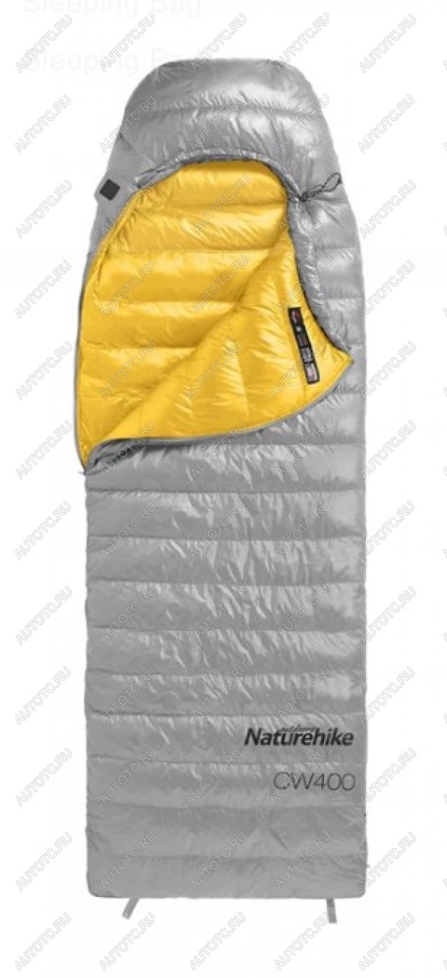21 949 р. Мешок спальный Naturehike Ultralight CW400 L , 220х85 см, (правый) (ТК: +5C), серый Naturehike nh18c400-d-grl  с доставкой в г. Пермь