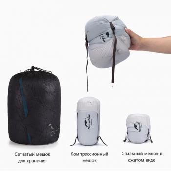 13 119 р. Мешок спальный Naturehike Ultralight CWZ400 L, 220х85 см, (правый) (ТК: +7C), желтый Naturehike nh19w400-z-yel  с доставкой в г. Пермь. Увеличить фотографию 4