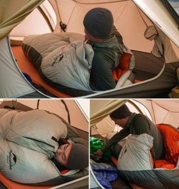 65 569 р. Мешок спальный Naturehike Arctic-17, 200х75 см, (ТК: -17C), серебристый Naturehike nh19yd005-sil1000g  с доставкой в г. Пермь. Увеличить фотографию 5