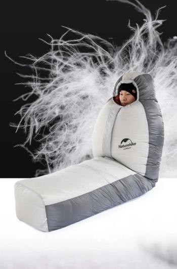 65 569 р. Мешок спальный Naturehike Arctic-17, 200х75 см, (ТК: -17C), серебристый Naturehike nh19yd005-sil1000g  с доставкой в г. Пермь. Увеличить фотографию 4