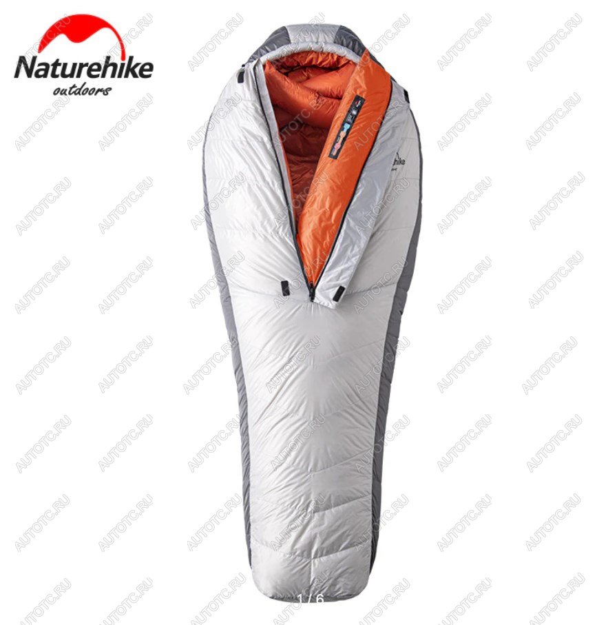 65 569 р. Мешок спальный Naturehike Arctic-17, 200х75 см, (ТК: -17C), серебристый Naturehike nh19yd005-sil1000g  с доставкой в г. Пермь