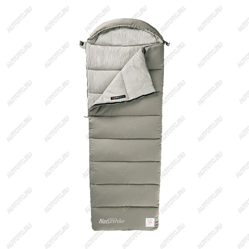 5 229 р. Мешок спальный Naturehike Envelope M400, (190+30)х80 см, (правый) (ТК: +1C), зеленый Naturehike nh20msd02-grm400  с доставкой в г. Пермь