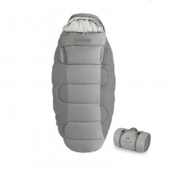 10 329 р. Мешок спальный Naturehike Oval PS200, 220х95 см, (левый) (ТК: +9C), серый Naturehike nh20msd03-ps200g-l  с доставкой в г. Пермь. Увеличить фотографию 2