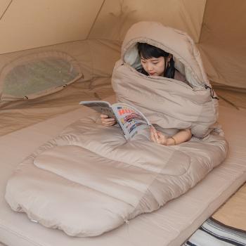 11 789 р. Мешок спальный Naturehike Oval PS400, 220х95 см, (правый) (ТК: 0C), бежевый Naturehike nh20msd03-ps400cr  с доставкой в г. Пермь. Увеличить фотографию 4