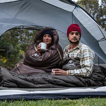 4 269 р. Мешок спальный Naturehike U350, (190х30)х75 см, (левый) (ТК: +1C), темно-зеленый Naturehike nh20msd07-agru350-l  с доставкой в г. Пермь. Увеличить фотографию 13