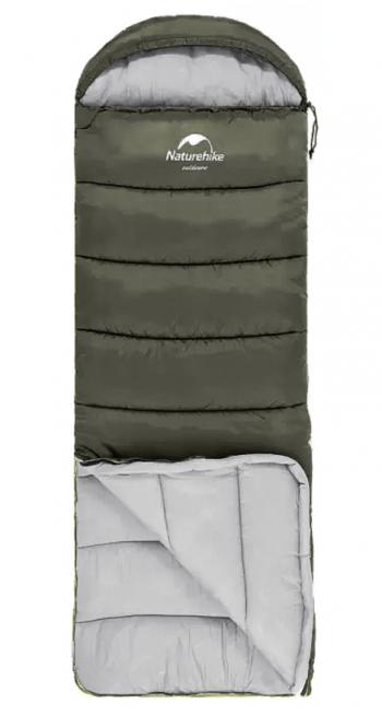 4 289 р. Мешок спальный Naturehike U250, (190х30)х75 см, (правый) (ТК: +6C), темно-зеленый Naturehike nh20msd07-arm250  с доставкой в г. Пермь. Увеличить фотографию 2