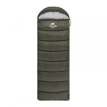 4 289 р. Мешок спальный Naturehike U250, (190х30)х75 см, (правый) (ТК: +6C), темно-зеленый Naturehike nh20msd07-arm250  с доставкой в г. Пермь. Увеличить фотографию 1