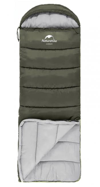 4 289 р. Мешок спальный Naturehike U250, (190х30)х75 см, (левый) (ТК: +6C), темно-зеленый Naturehike nh20msd07-arm250-l  с доставкой в г. Пермь. Увеличить фотографию 2