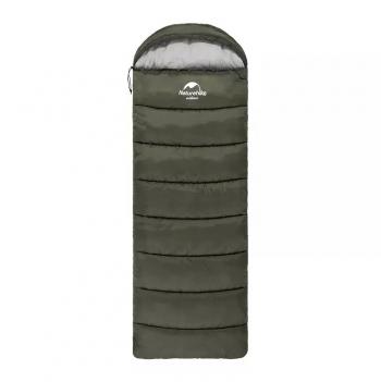 4 289 р. Мешок спальный Naturehike U250, (190х30)х75 см, (левый) (ТК: +6C), темно-зеленый Naturehike nh20msd07-arm250-l  с доставкой в г. Пермь. Увеличить фотографию 1