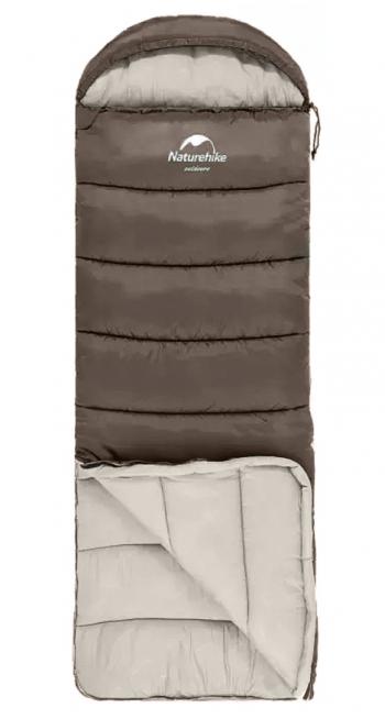 4 289 р. Мешок спальный Naturehike U250, (190х30)х75 см, (правый) (ТК: +6C), коричневый Naturehike nh20msd07-gre250  с доставкой в г. Пермь. Увеличить фотографию 2