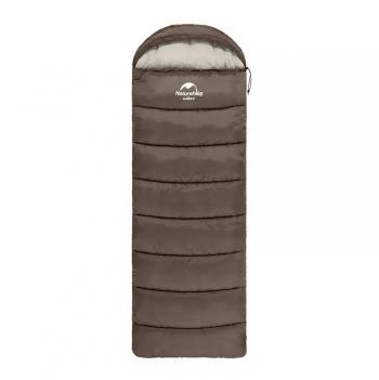 4 289 р. Мешок спальный Naturehike U250, (190х30)х75 см, (правый) (ТК: +6C), коричневый Naturehike nh20msd07-gre250  с доставкой в г. Пермь. Увеличить фотографию 1