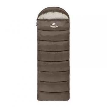 5 739 р. Мешок спальный Naturehike U350S, (190+30)х75 см, (ТК: -3C), (левый), коричневый Naturehike nh20msd07-gre350s-l  с доставкой в г. Пермь. Увеличить фотографию 1