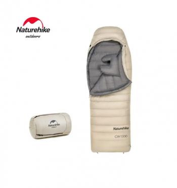 58 109 р. Мешок спальный Naturehike CW1000, 220х80 см, (правый) (ТК: -5C), бежевый Naturehike nh22yd002-kh1000g  с доставкой в г. Пермь. Увеличить фотографию 1