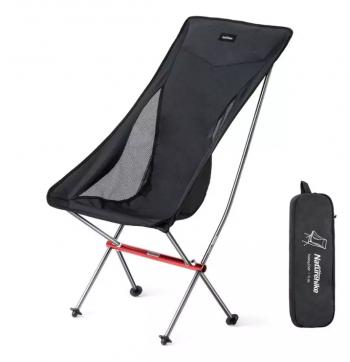 Кресло туристическое Naturehike YL06 складное, черное, высокая спинка, до 150 кг Naturehike nh18y060-z-bl