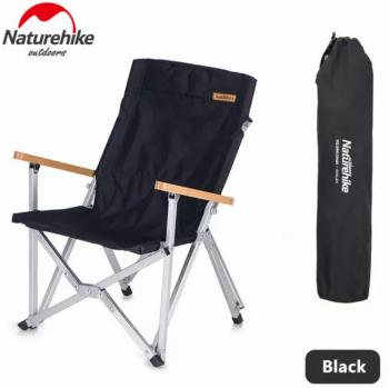 6 449 р. Кресло туристическое Naturehike, складное черное, до 120 кг Naturehike nh19jj004-bl  с доставкой в г. Пермь. Увеличить фотографию 1