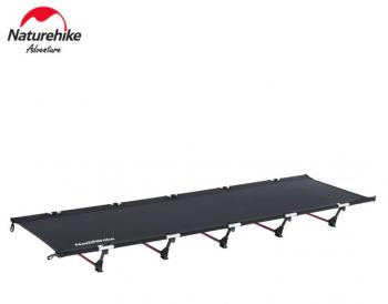 9 339 р. Раскладушка Naturehike XJC05, 190х65х15 см, до 150 кг, черная Naturehike nh20jj001-bl  с доставкой в г. Пермь. Увеличить фотографию 1