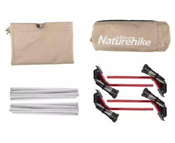 13 949 р. Раскладушка Naturehike XJC07, 190х65х20 см, до 120 кг, хаки Naturehike nh20jj021-kh  с доставкой в г. Пермь. Увеличить фотографию 3