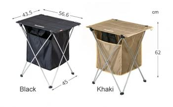 3 639 р. Стол туристический Naturehike алюминиевый, складной, 56,5х45х62 см, с сумкой для посуды, черный Naturehike nh19jj084-bl  с доставкой в г. Пермь. Увеличить фотографию 4