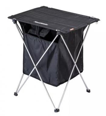 3 639 р. Стол туристический Naturehike алюминиевый, складной, 56,5х45х62 см, с сумкой для посуды, черный Naturehike nh19jj084-bl  с доставкой в г. Пермь. Увеличить фотографию 1