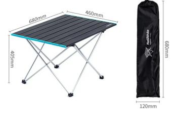 4 309 р. Стол туристический Naturehike складной, 68х46х40,5 см, серый Naturehike nh19z008-z-g  с доставкой в г. Пермь. Увеличить фотографию 2