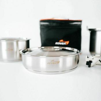 18 499 р. Набор посуды Kovea KOVEA TRIPLE STAINLESS COOKWARE-L KOVEA kcw-1901  с доставкой в г. Пермь. Увеличить фотографию 4