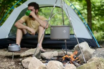 2 419 р. Котелок туристический Naturehike 4 л. Naturehike nh17d021-g-g  с доставкой в г. Пермь. Увеличить фотографию 8