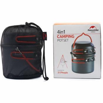 3 289 р. Набор посуды Naturehike туристический 4 в 1 (подвес+3 чашки) Naturehike nh18t018-g-va  с доставкой в г. Пермь. Увеличить фотографию 7