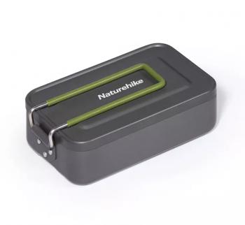 2 419 р. Котелок прямоугольный Naturehike 1 л., алюминиевый Naturehike nh21cj011-g  с доставкой в г. Пермь. Увеличить фотографию 1