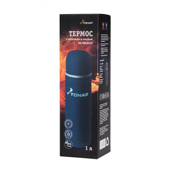 2 149 р. Термос ТОНАР 1000 мл. с ситечком, синий, в чехле ТОНАР hs.tm-033c  с доставкой в г. Пермь. Увеличить фотографию 10