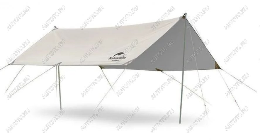 7 139 р. Тент кемпинговый Naturehike 3Х5 м., золотистый Naturehike nh20tm006-qgld35  с доставкой в г. Пермь