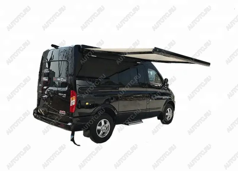 60 959 р. Маркиза автомобильная РИФ 2,5х2,0 м кассетная с электроприводом, корпус черный РИФ rif5533-2520bm  с доставкой в г. Пермь