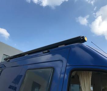 112 989 р. Маркиза автомобильная РИФ 3,5х2,5 м кассетная с электроприводом, корпус черный РИФ rif5833-3525bm  с доставкой в г. Пермь. Увеличить фотографию 4