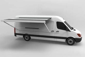144 319 р. Маркиза автомобильная РИФ 5,0х2,5 м кассетная с электроприводом, корпус белый РИФ rif5933-5025m  с доставкой в г. Пермь. Увеличить фотографию 2