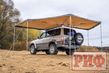 25 749 р. Маркиза автомобильная РИФ комбинированная (прямоугольная с веерной частью) 2,0х2,5 м (левая) РИФ rifavf0720250601  с доставкой в г. Пермь. Увеличить фотографию 1
