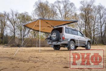 26 189 р. Маркиза автомобильная РИФ комбинированная (прямоугольная с веерной частью) 2,0х2,0 м (левая) РИФ rifavf072520601  с доставкой в г. Пермь. Увеличить фотографию 1