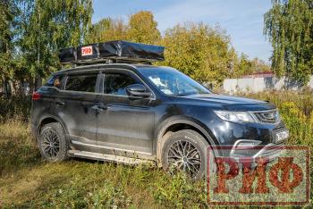125 439 р. Палатка на крышу автомобиля РИФ Soft RT01-140, тент песочный, корпус черный, 240х140х130 см РИФ rifrt011406090w  с доставкой в г. Пермь. Увеличить фотографию 4