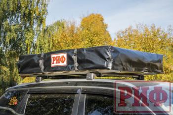 125 439 р. Палатка на крышу автомобиля РИФ Soft RT01-140, тент песочный, корпус черный, 240х140х130 см РИФ rifrt011406090w  с доставкой в г. Пермь. Увеличить фотографию 2