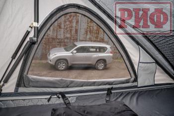 144 679 р. Палатка на крышу автомобиля РИФ Hard RT05-125, корпус белый, тент светло-серый, 210х125х150 РИФ rifrt051258010w  с доставкой в г. Пермь. Увеличить фотографию 11