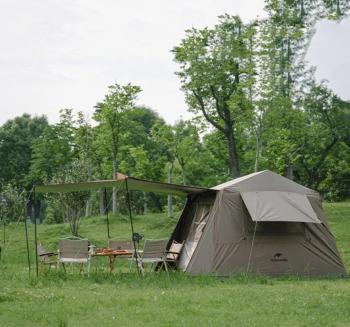 39 259 р. Палатка Naturehike Village 6.0 II поколения 4-местная, коричневая Naturehike cnk2300zp021-br  с доставкой в г. Пермь. Увеличить фотографию 3